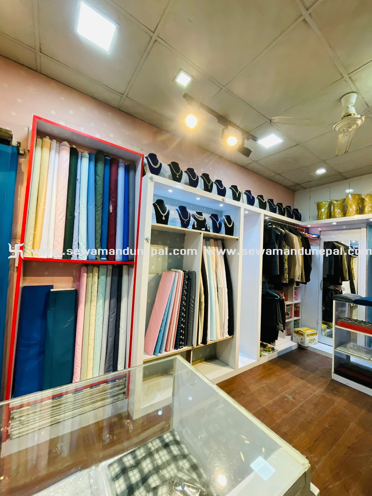 Armani Shirting and talaroing on sale at Rehdon college and school